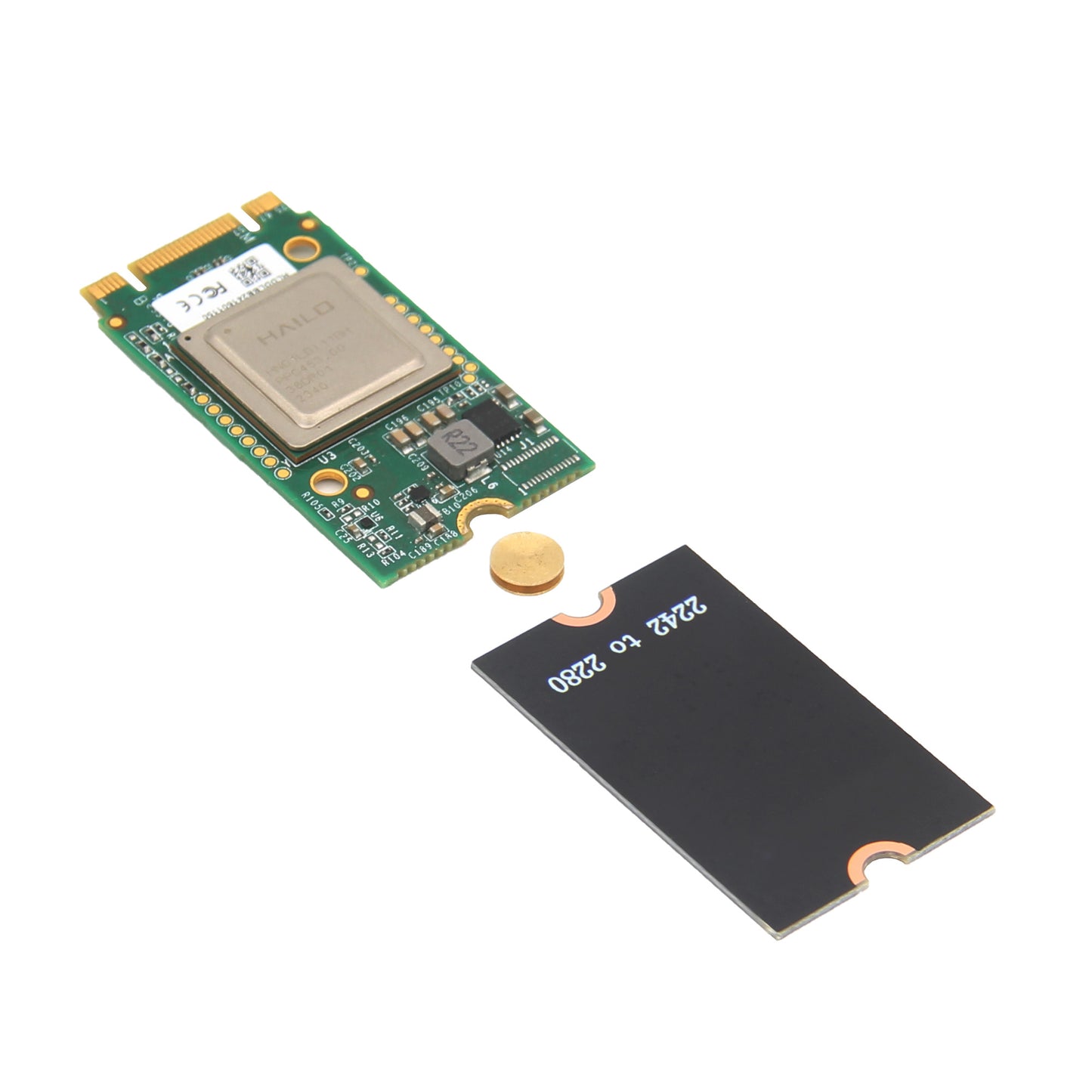 (2 Pack)M.2 NGFF NVMe SSD Length Extend Adapter Bracket 2242 2230 to 2280