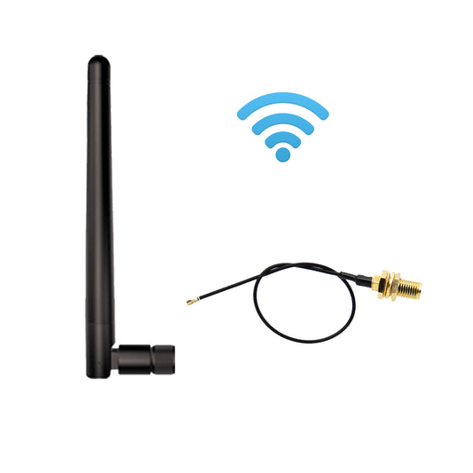 Geekworm 2.4GHz 5GHz Dual Band IPEX 4 to SMA 3dBi Antenna