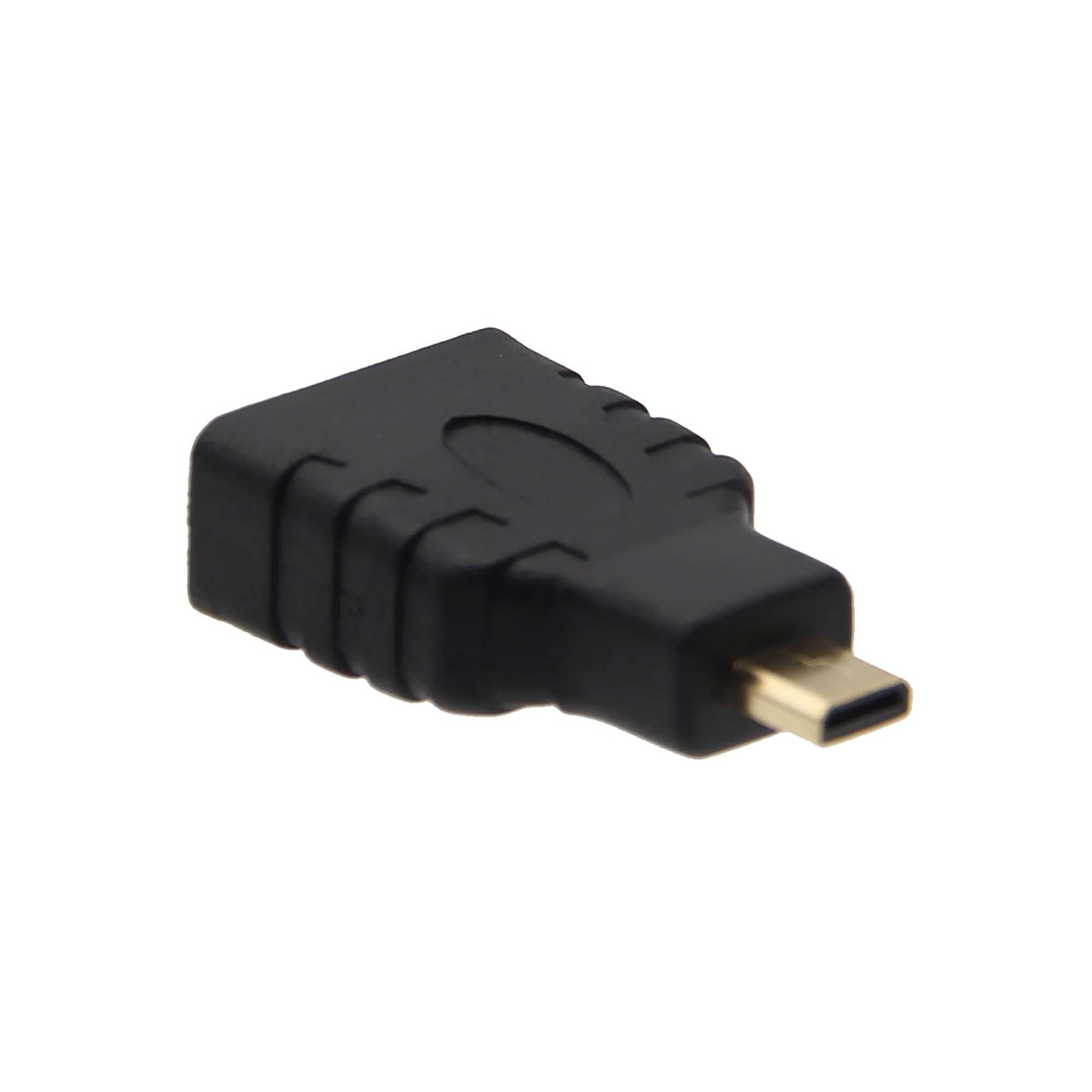 Ziwodiv Micro HDMI Naar HDMI Adapter 4K@60Hz – Type D Naar A, Aluminium, Vergulde Connectoren, Compatibel Met Raspberry Pi, Camera En Laptop