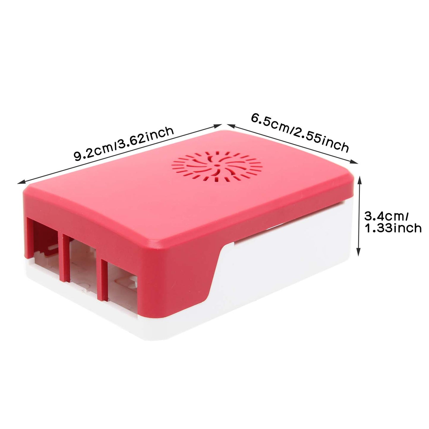 Raspberry Pi 4 Protective ABS Case with Cooling Fan and Heatsinks (P233)