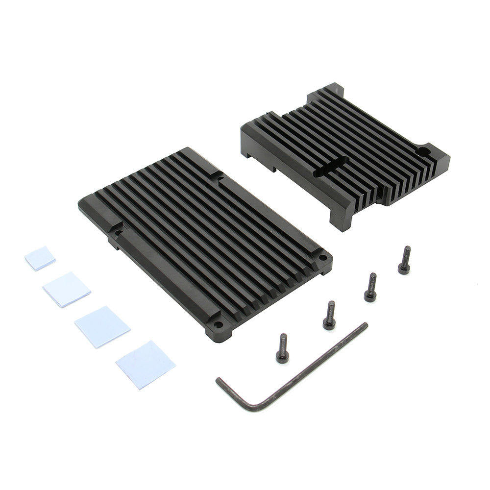 Raspberry Pi 3B+/3B Aluminium Alloy Armor Cooling Case(P122-B)