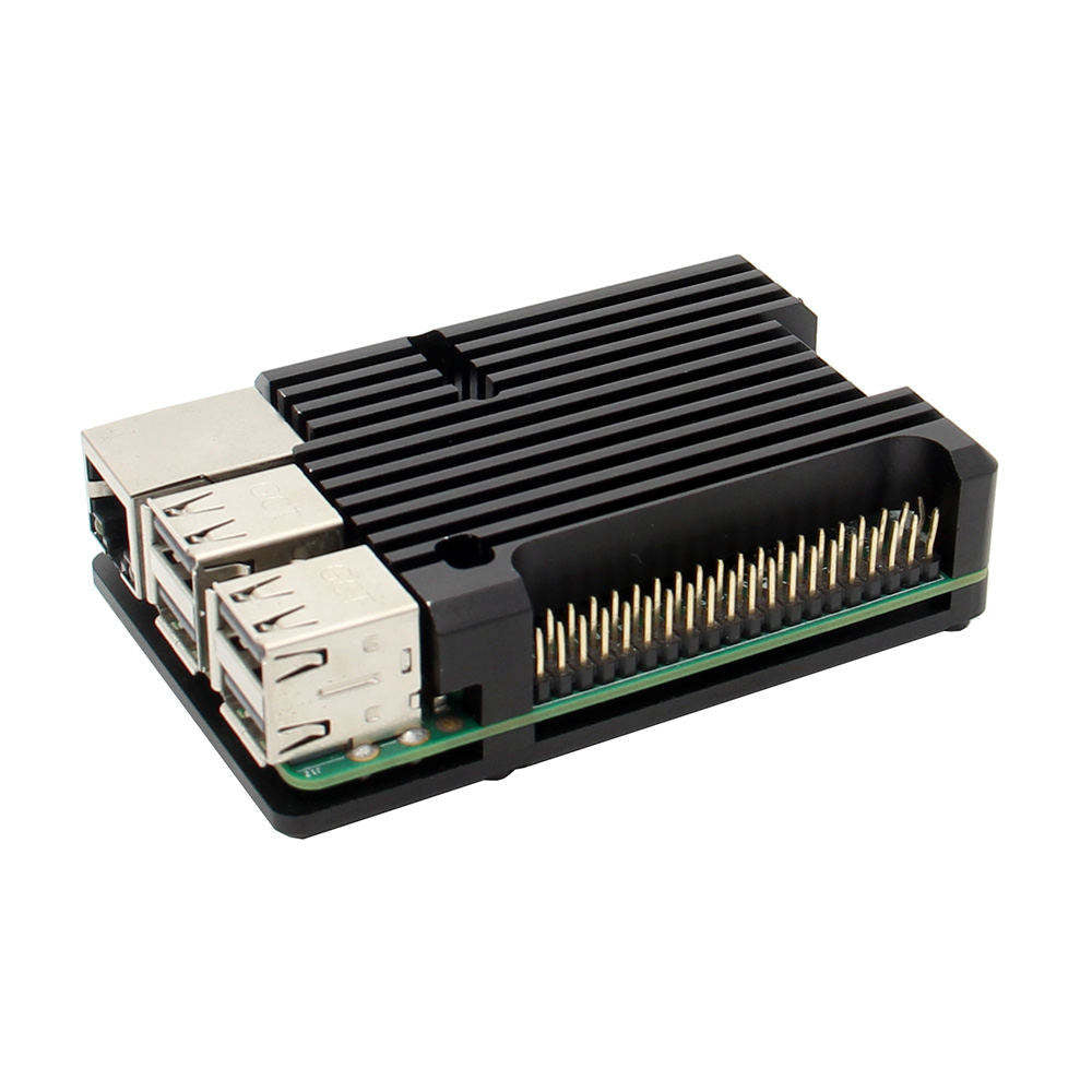 Raspberry Pi 3B+/3B Aluminium Alloy Armor Cooling Case(P122-B)