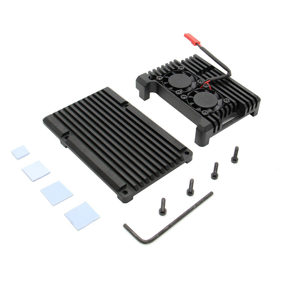 Raspberry Pi 3B+/3B Aluminium Alloy Armor Cooling Case(P122-B)