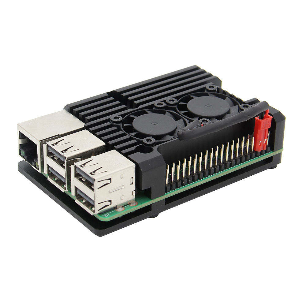 Raspberry Pi 3B+/3B Aluminium Alloy Armor Cooling Case(P122-B)