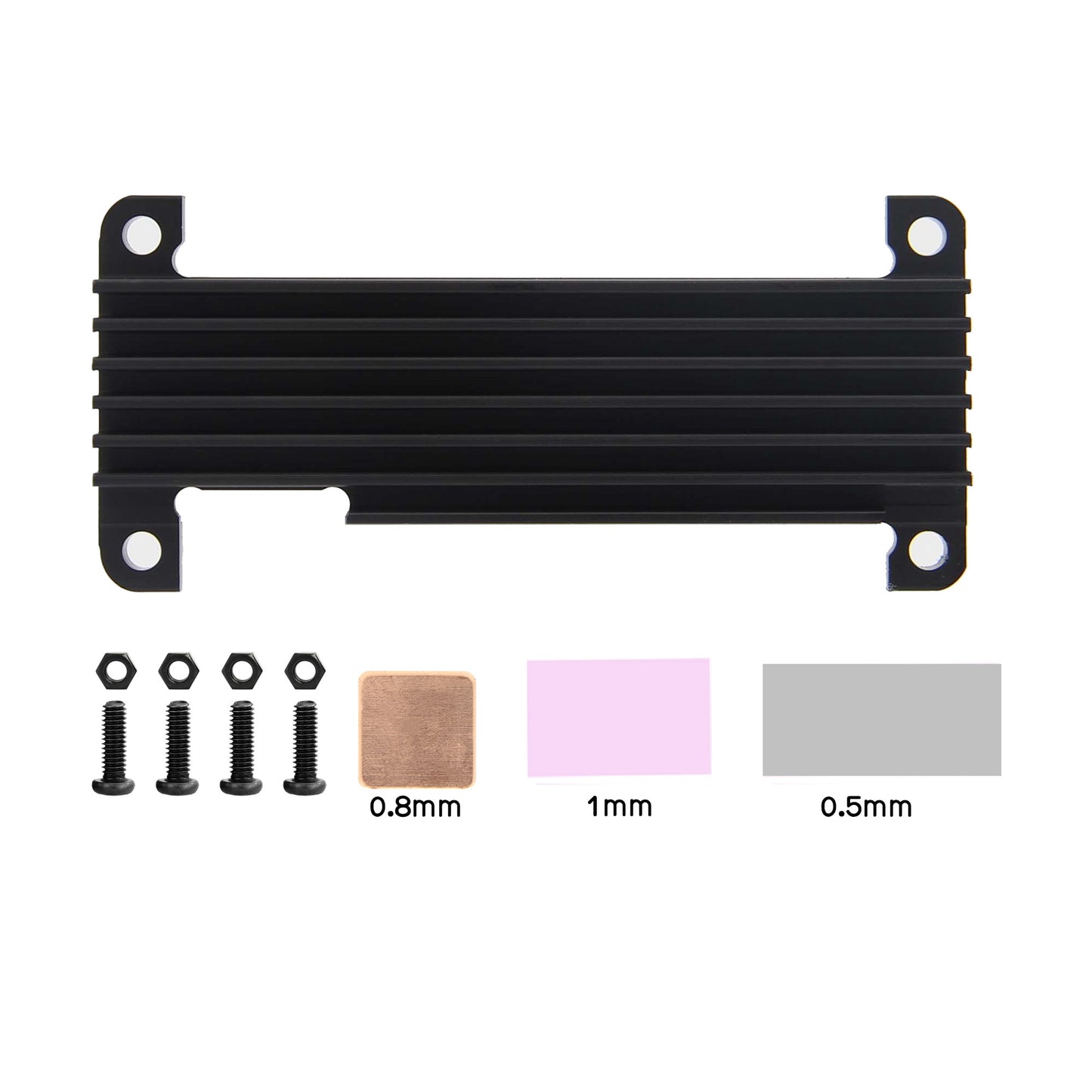 Geekworm 10mm Aluminum Alloy Heatsink (C296) for Raspberry Pi Zero 2W
