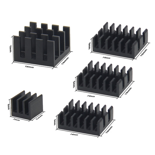 Orange Pi 5/5B and Libre Compute Board AML-S905X-CC Aluminum Heatsinks (5PCS)