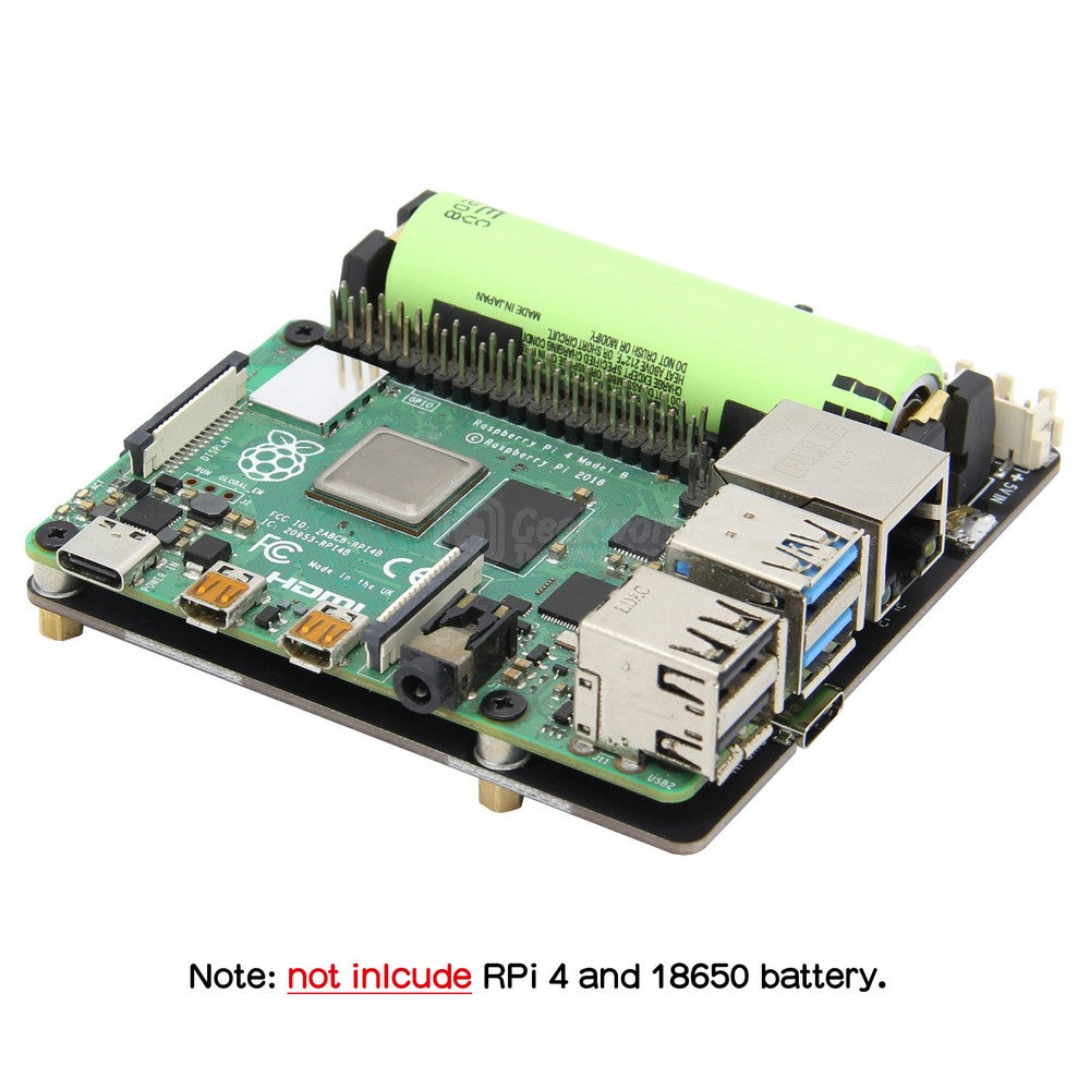 Raspberry Pi 4 X703 18650 UPS Shield with Auto Power On Function
