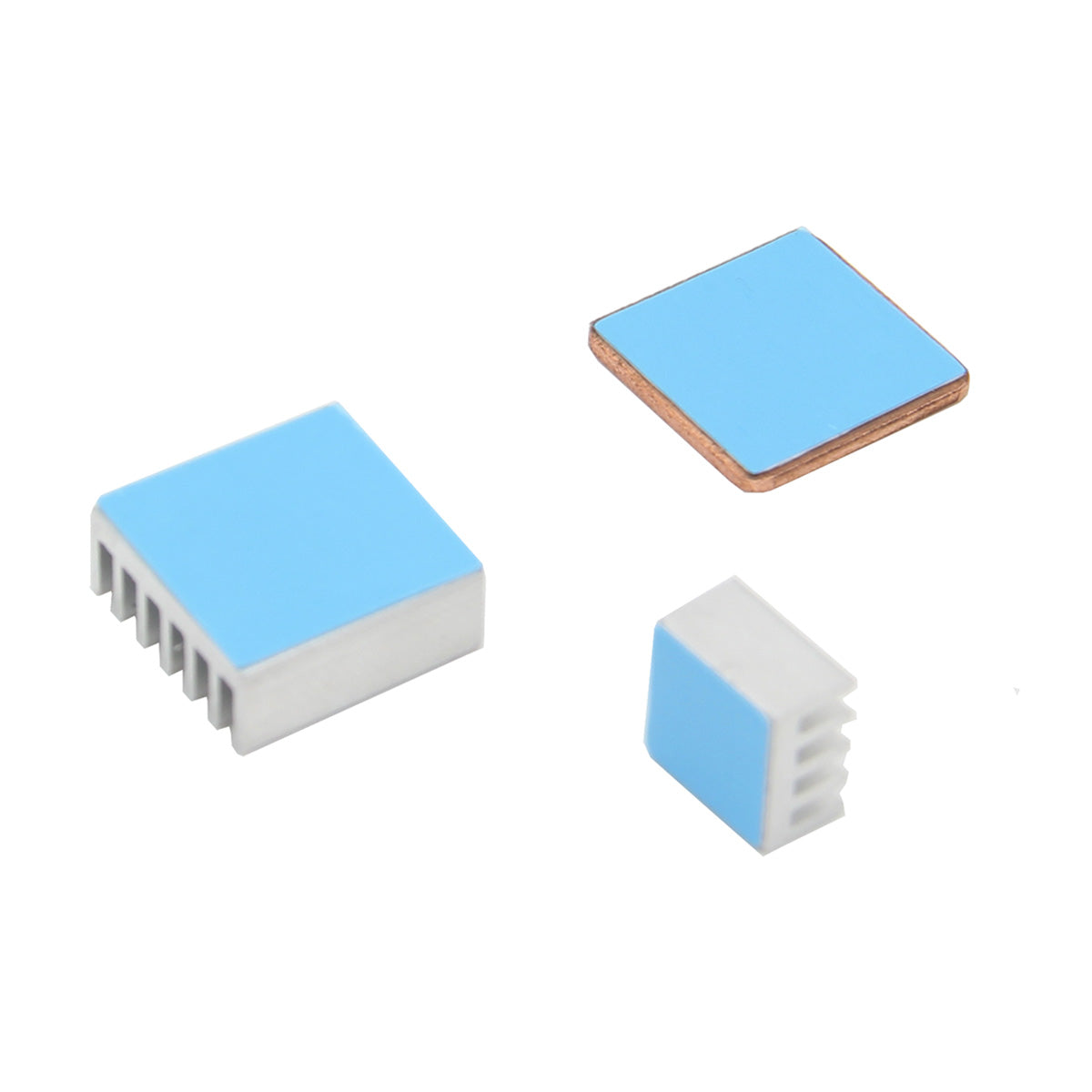 Raspberry Pi 3 Model B+ Heat Sink | 2pcs Aluminum + 1pcs Copper Heatsinks