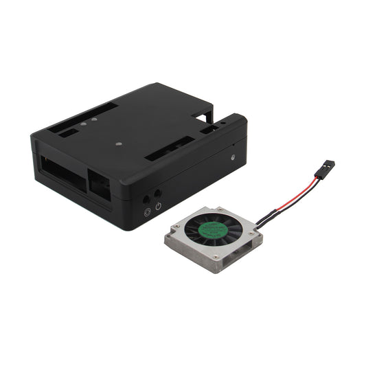 Geekworm LattePanda V1.0 Aluminum Alloy CNC Case with Fan Compatible with LattePanda 4G/64GB&LattePanda 2G/32GB