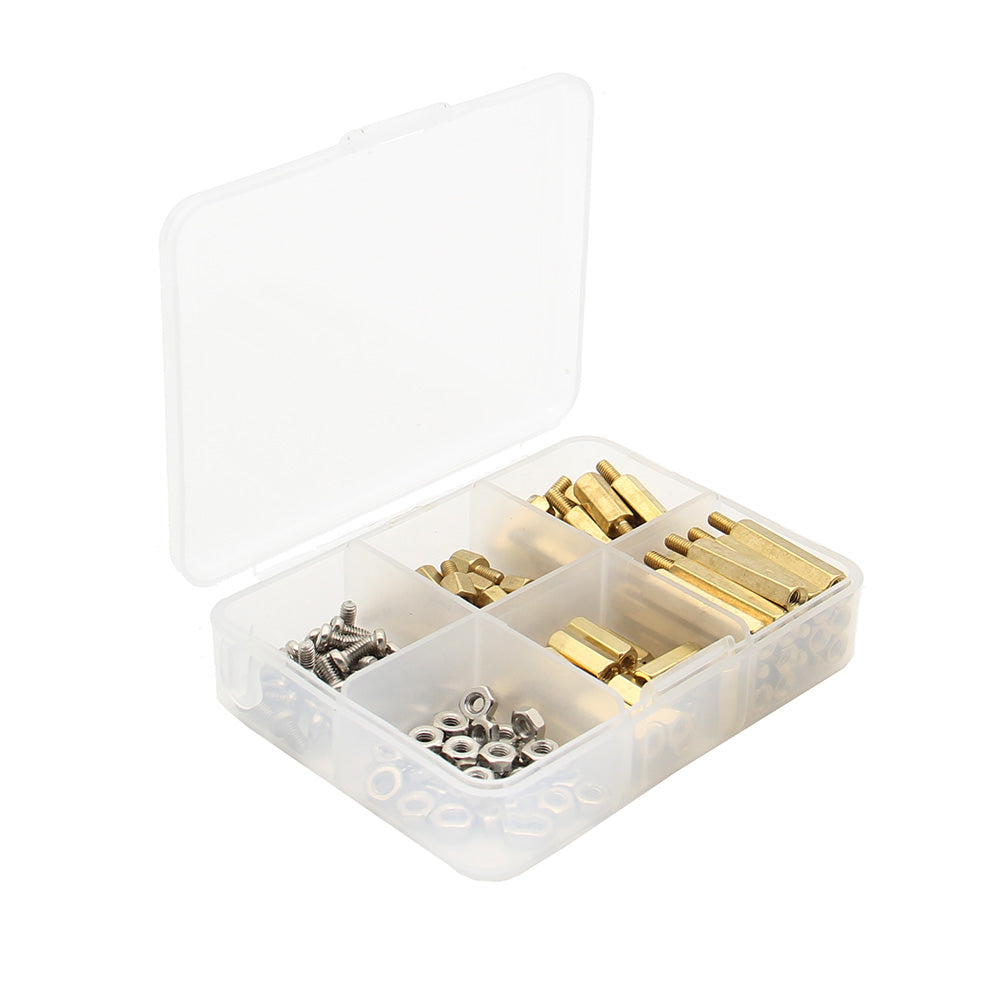 Raspberry Pi 100 Pcs/Lot M2.5 Series Hex Brass Spacer/Standoff + Nuts + Screws Kit