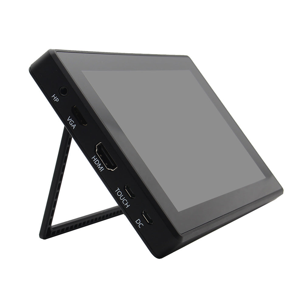 Raspberry Pi 5 /4B/3B+/3B 7 inch 1024x600 OSD Menu HDMI Capacitive Touchscreen Display w/ Case Bracket