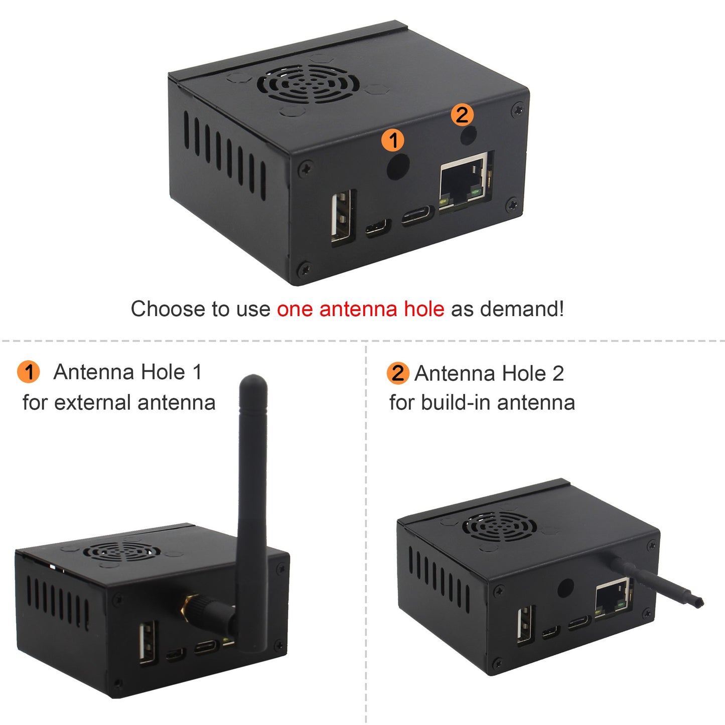 Orange Pi Zero2 Metal Case (N500)