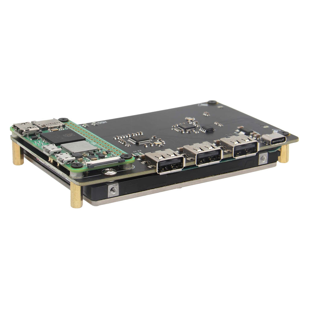 Geekworm X301 2.5" SATA HDD/SSD NAS Storage Expansion Board & USB HUB Compatible with Raspberry Pi Zero 2 W