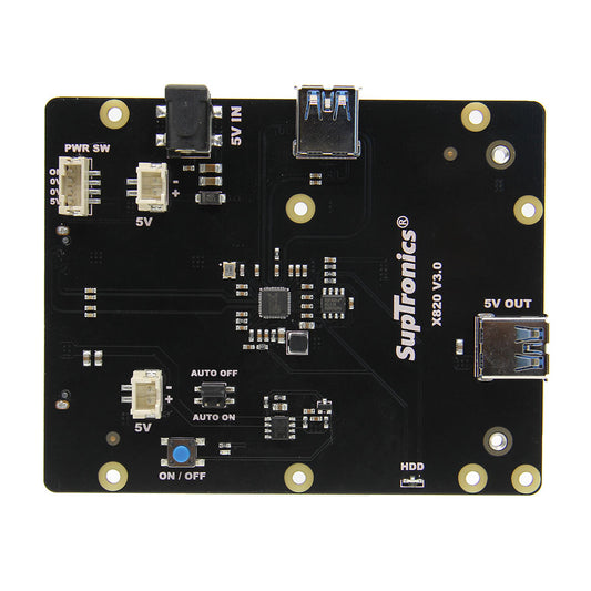 Raspberry Pi 3B+/3B X820 V3.0 USB 3.0 2.5" SATA HDD/SSD Storage Expansion Board