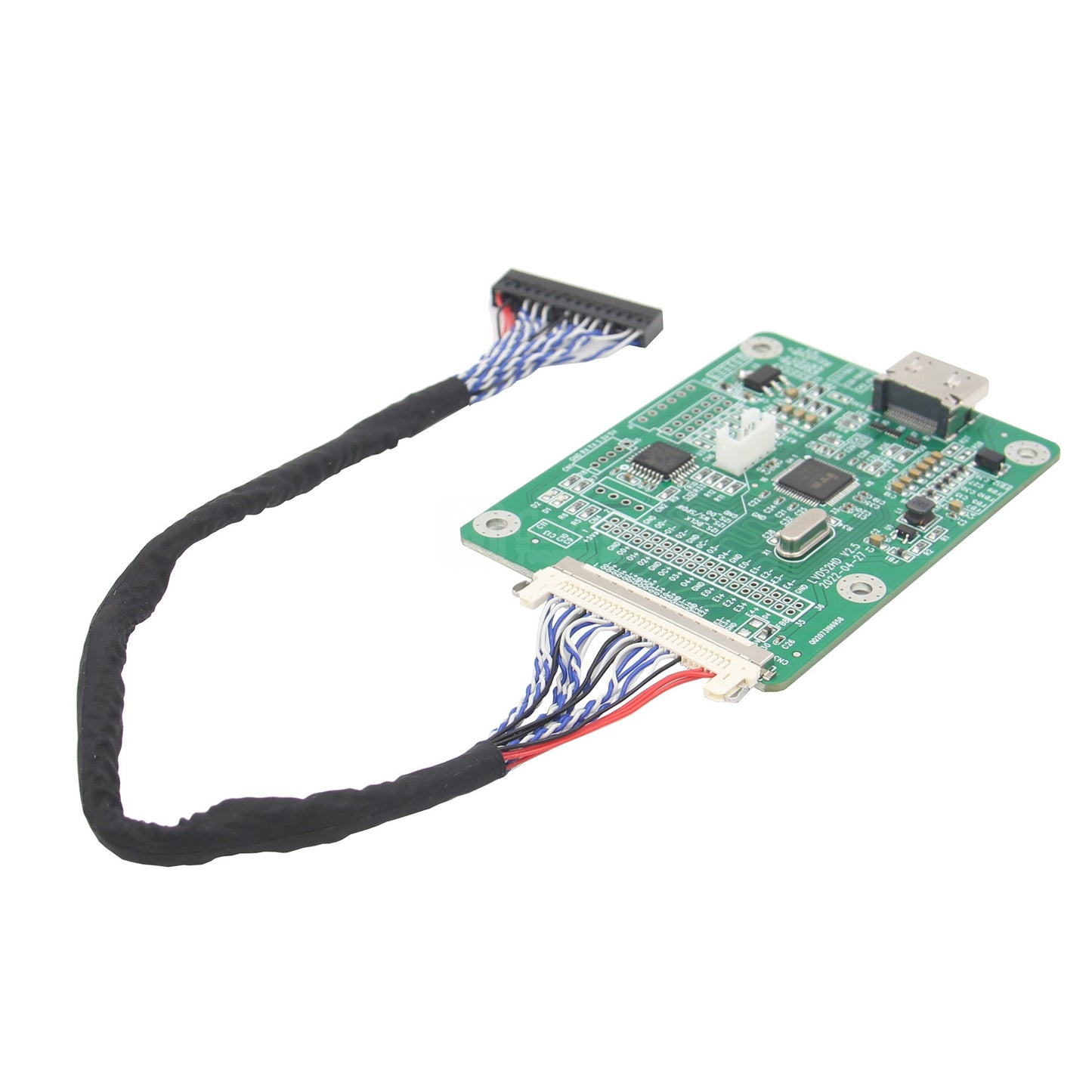 Geekworm LVDS to HDMI Adapter Board(LVDS2) with Cable Default Mode Double 8 | VESA | 8bit | I2S Sound Input