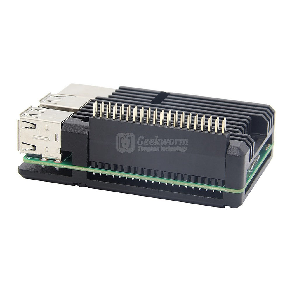 Raspberry Pi 3B+/3B Aluminium Alloy Armor Cooling Case(P122-B)