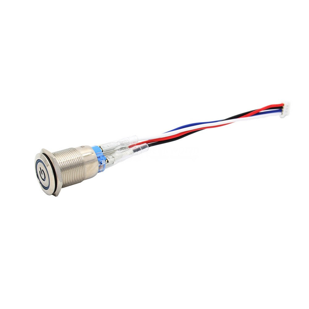 19mm Metal Push Button Switch Latching Self-Locking / Momentary Self-Reset Power Control Switch (PSW19)