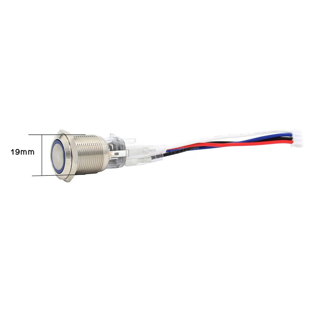 19mm Metal Push Button Switch Latching Self-Locking / Momentary Self-Reset Power Control Switch (PSW19)