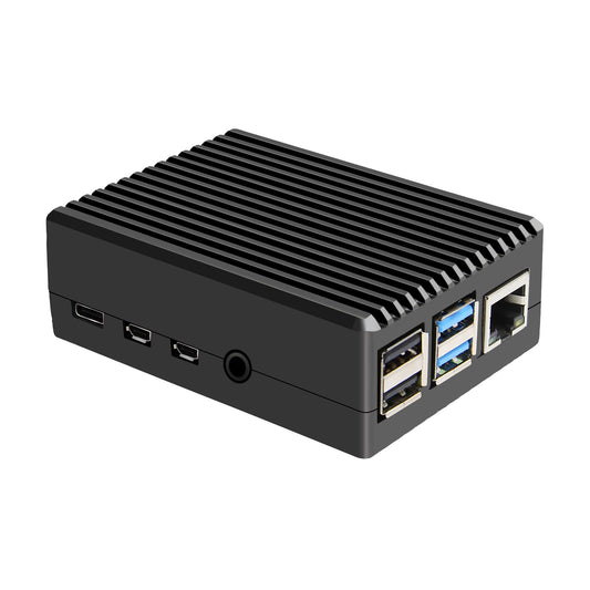 Geekworm Raspberry Pi 4 Heavy-duty Aluminum Passive Cooling Metal Case (P173)