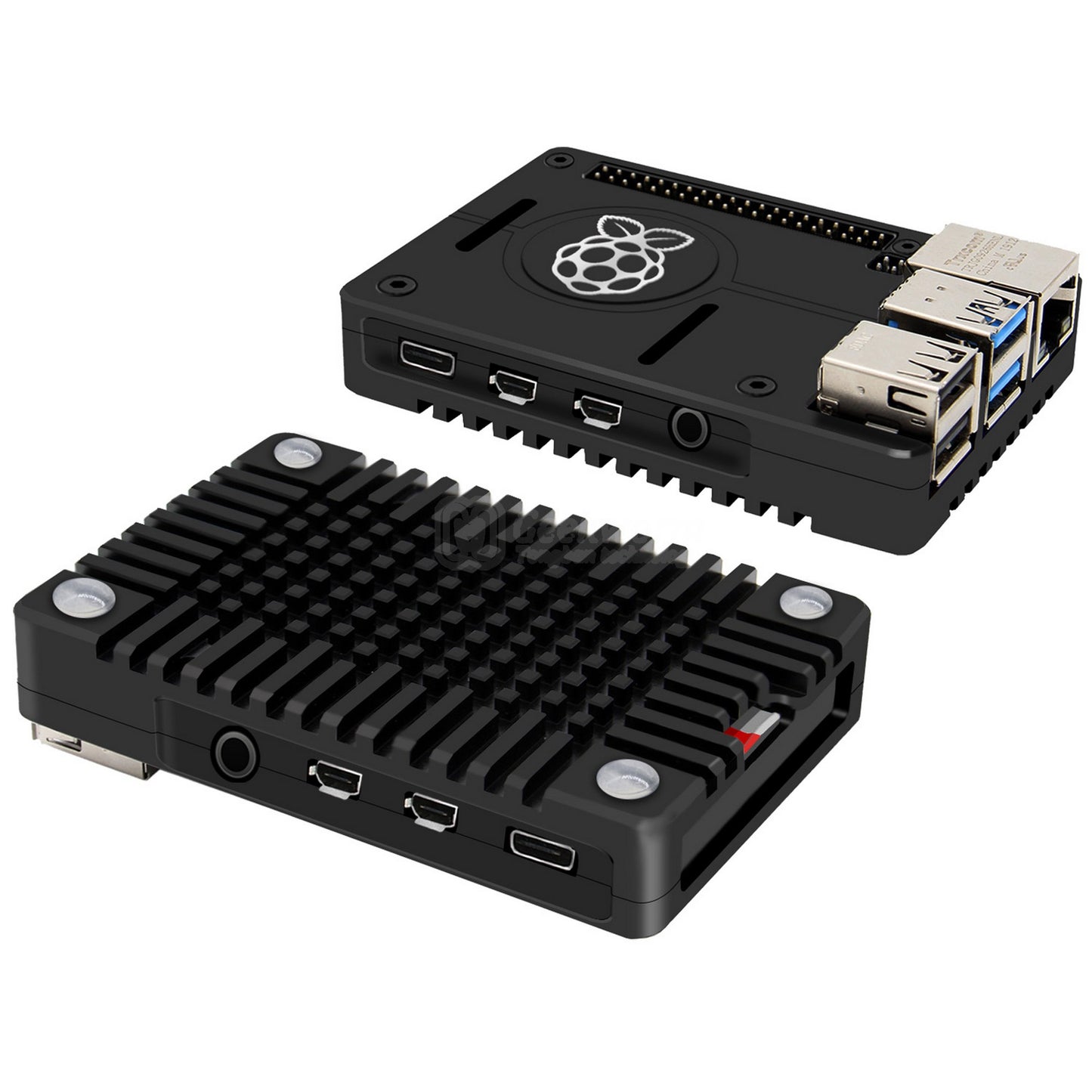 Raspberry Pi 4 Ultra-Thin CNC Aluminum Alloy Passive Cooling Case (N300)
