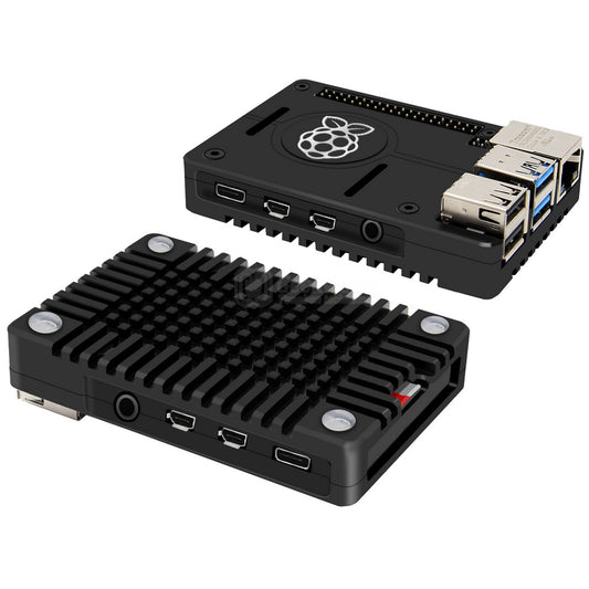 Raspberry Pi 4 Ultra-Thin CNC Aluminum Alloy Passive Cooling Case (N300)