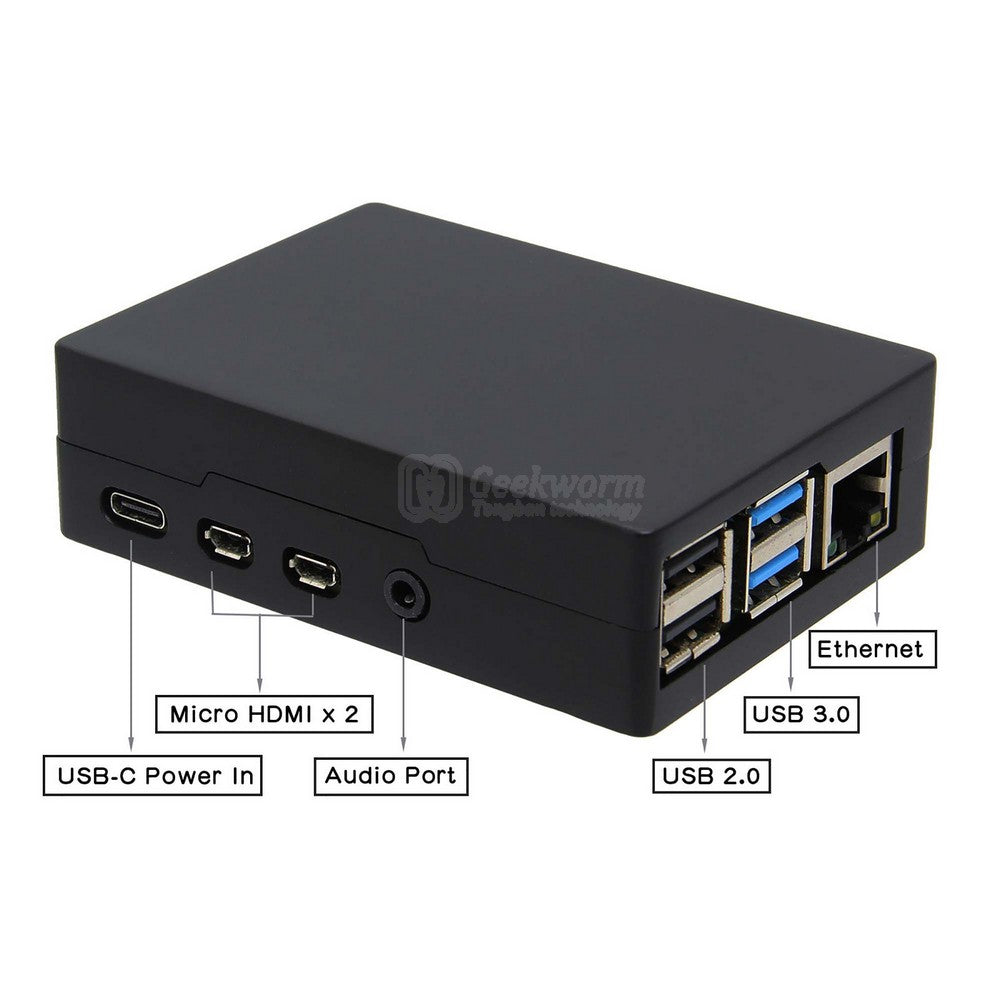 Raspberry Pi 4 Aluminum Alloy Passive Cooling Metal Case (P171)