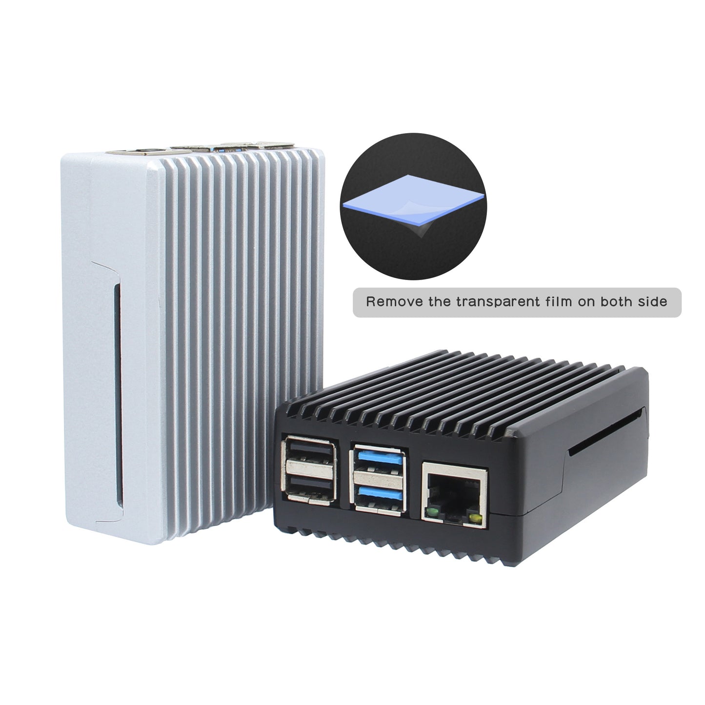 Geekworm Raspberry Pi 4 Heavy-duty Aluminum Passive Cooling Metal Case (P173)