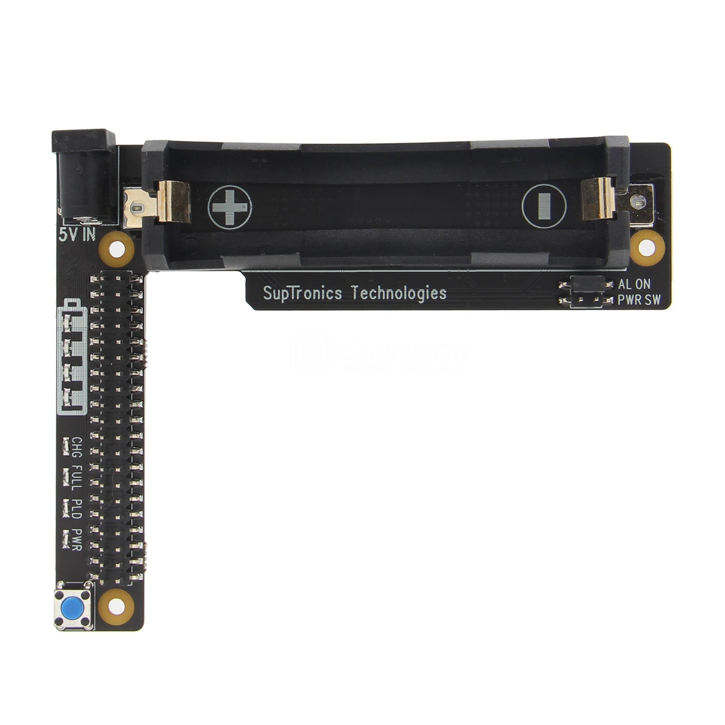 Geekworm T201 1-Cell 18650 UPS ( Max 5.1V 4A Output ) & Power Management Expansion Board for NVIDIA Jetson Nano
