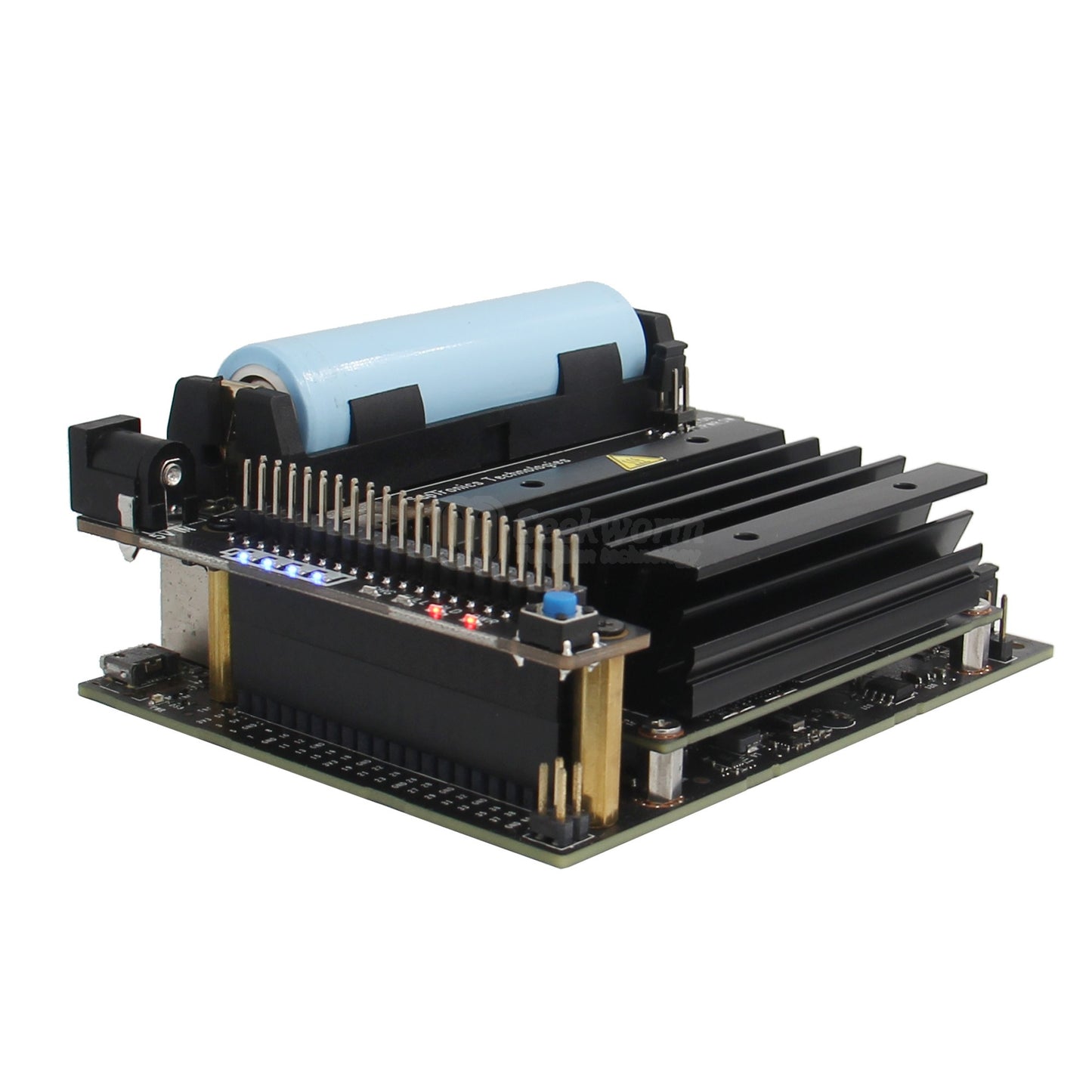 Geekworm T201 1-Cell 18650 UPS ( Max 5.1V 4A Output ) & Power Management Expansion Board for NVIDIA Jetson Nano