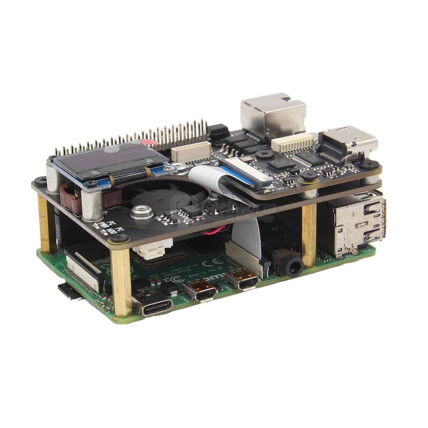 Geekworm KVM-A3 Kit for Raspberry Pi 4 Open-source KVM Over IP (Not include Raspberry Pi 4)