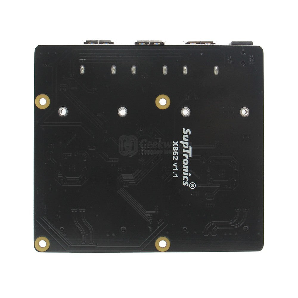 For Raspberry Pi 3B+/3B, X852 3B+/3B V1.1 Dual mSATA SSD Storage Expansion Board