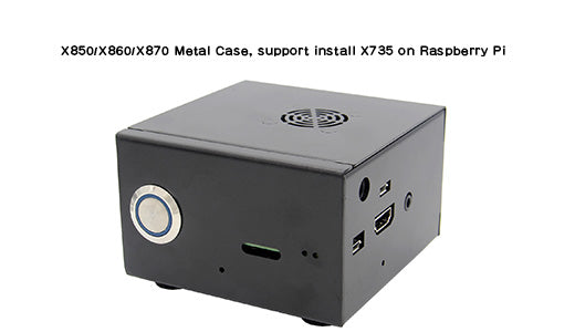 2019 New Updated X850 Metal Case to be Compatibe with X860 M.2 NGFF/X870 M.2 NVMe SSD Board