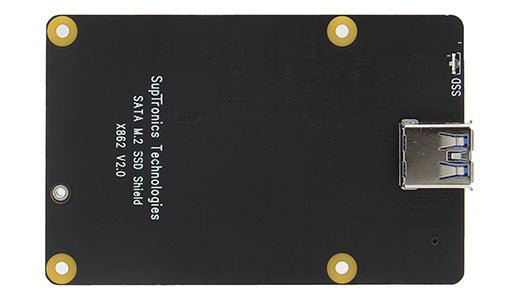 Raspberry Pi 4 X862 V1.0 M.2 NGFF SATA SSD Shield Update-X862 V2.0