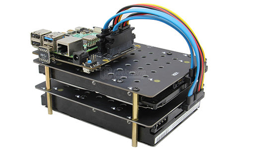 Sata Shield Raspberry Raspberry Pi 4 X880 12V Dual SATA Gen3 HDD Shield Support Dual 2.5