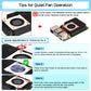 Geekworm Active Cooler for Raspberry Pi 5, Armor Cooler with Cooling Fan for Raspberry Pi 5