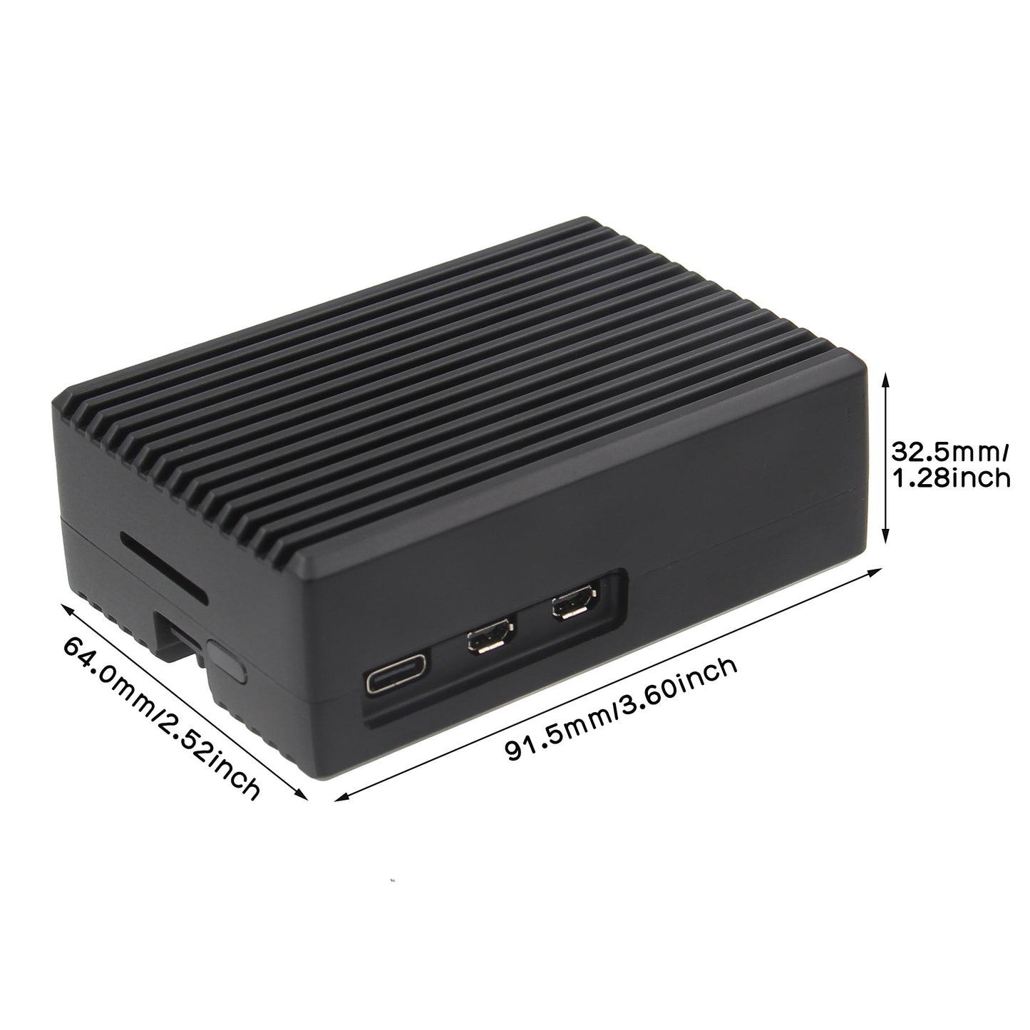 Geekworm Raspberry Pi 5 Heavy-duty Aluminum Passive Cooling Case (P573)