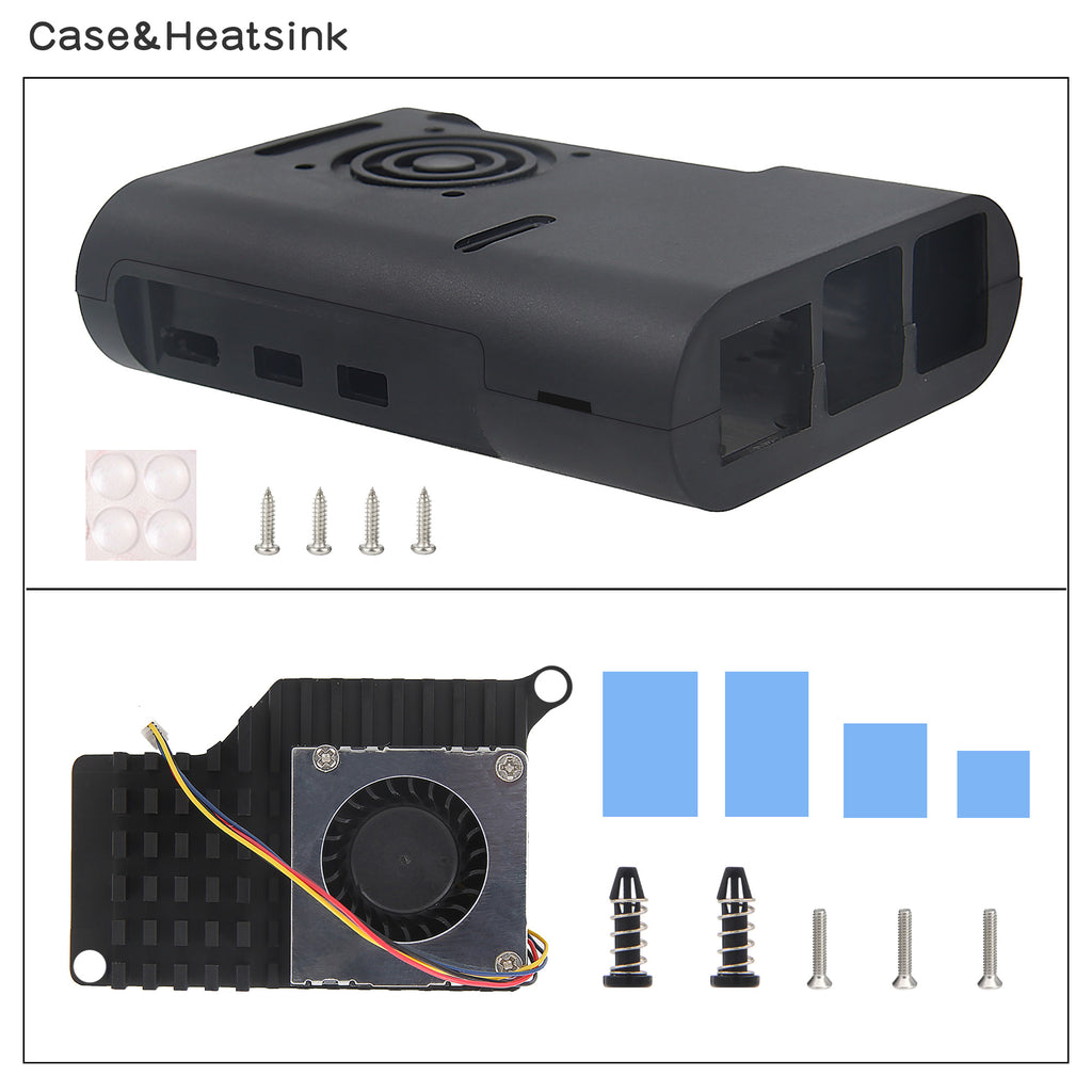 Geekworm Raspberry Pi 5 ABS Case with Heatsink & Fan