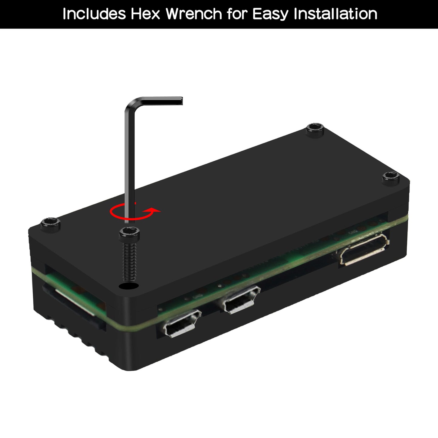 Geekworm Aluminum Alloy Armor Case for Raspberry Pi Zero/Zero W/Zero 2W