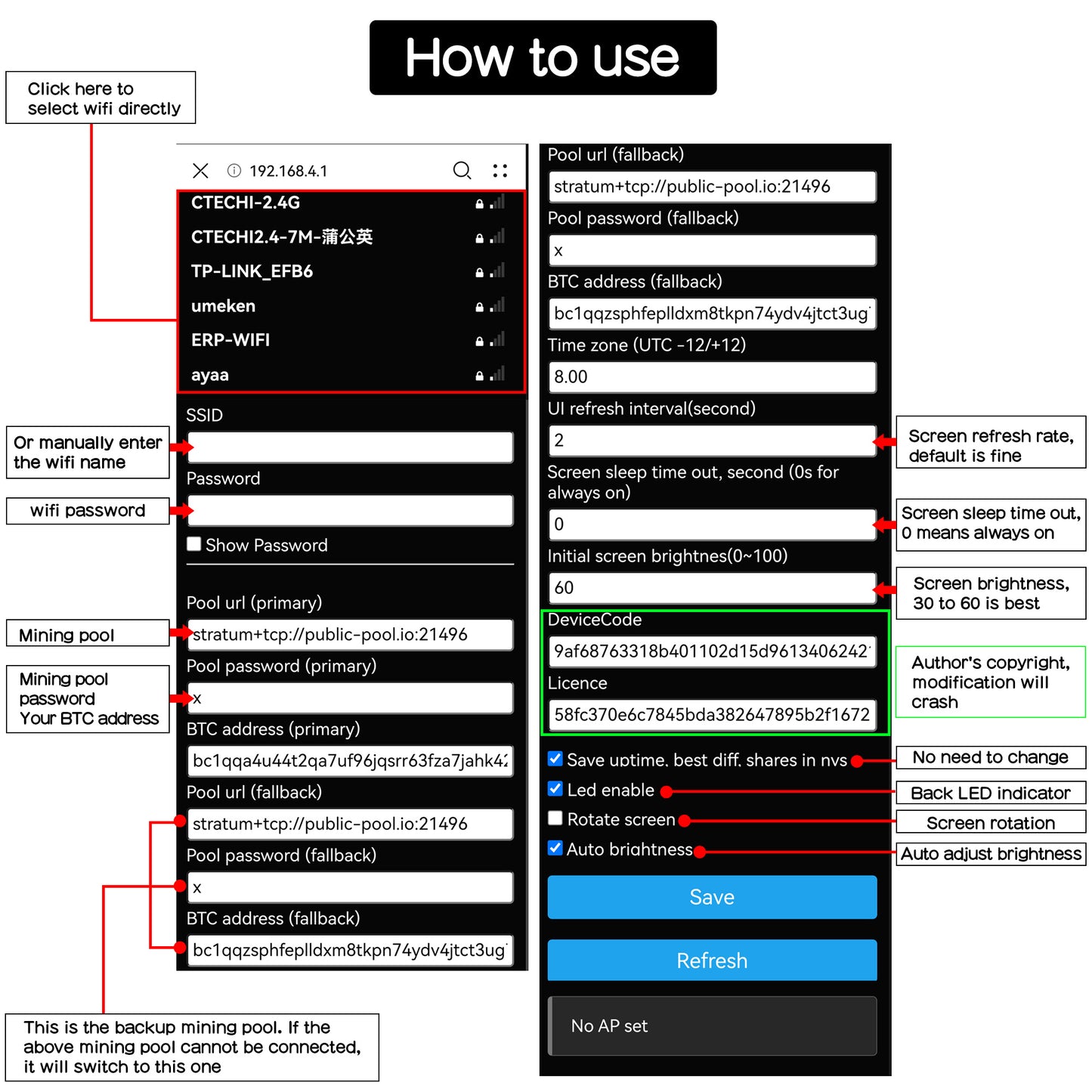 NMminer ESP32 Bitcoin Solo Lottery Miner with 2.8" Display (1000KH/s)