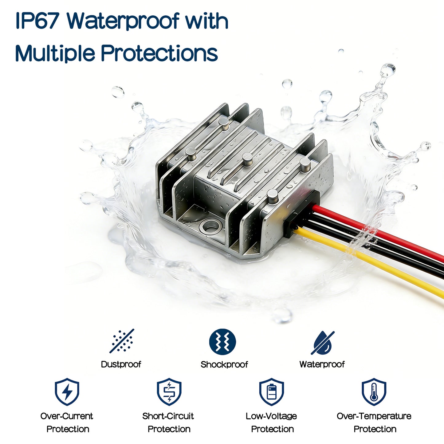DC 8V-36V to DC 5V 5A/10A Step-Down Voltage Converter