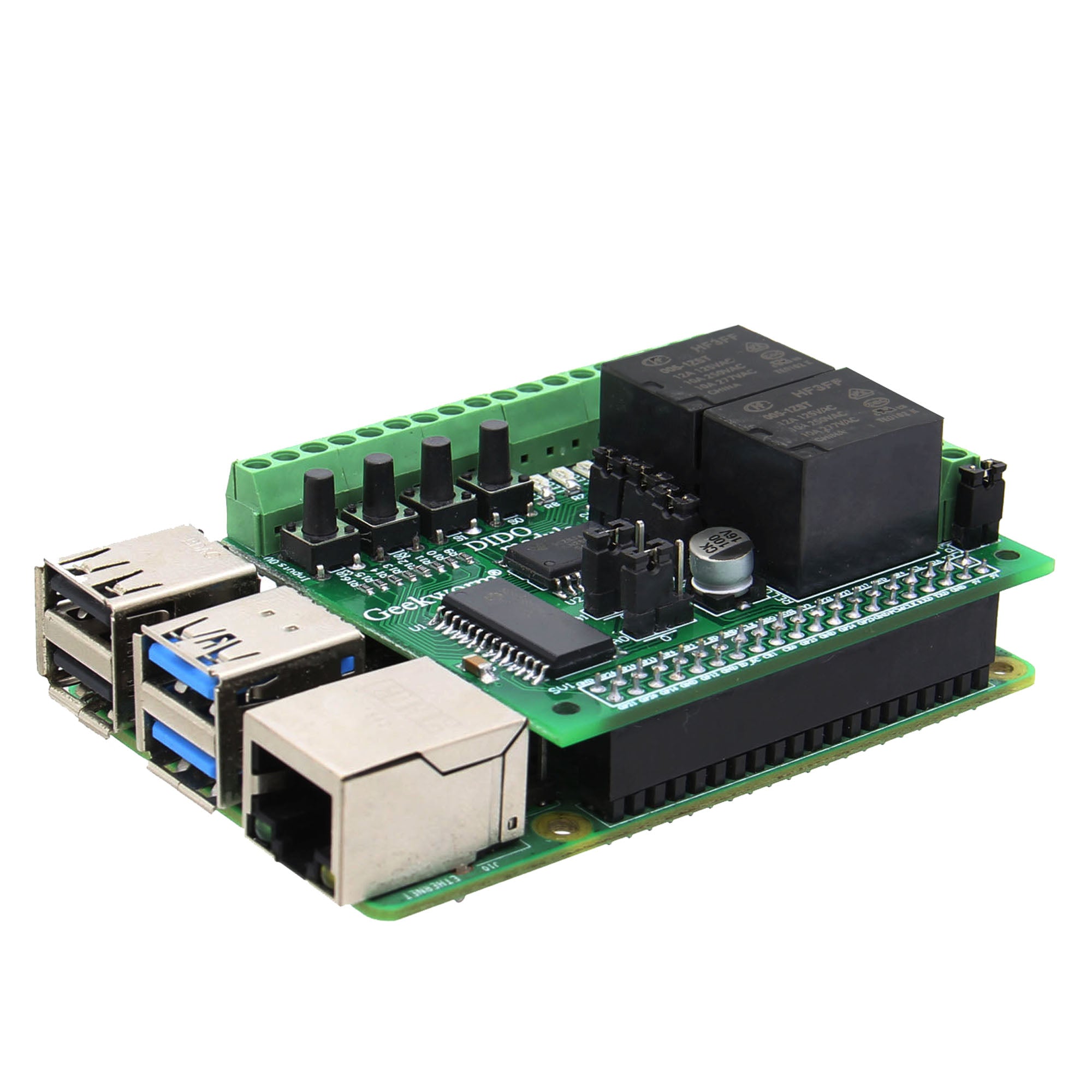 Raspberry Pi 5 Model B / 4B / 3B+ /3B Digital Input Output Expansion B –  Geekworm