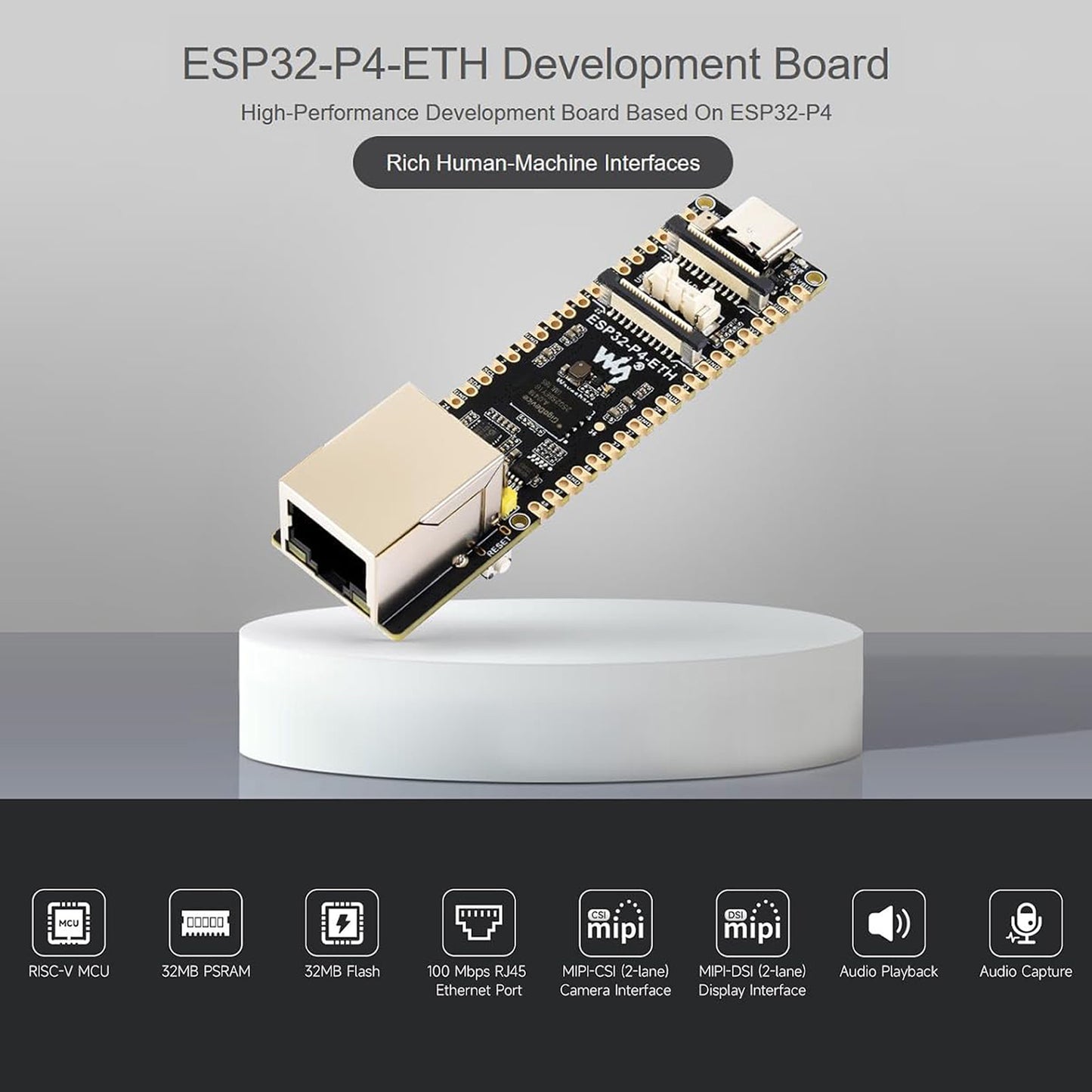 ESP32-P4-ETH Ethernet Development Board Based on ESP32-P4 Chip