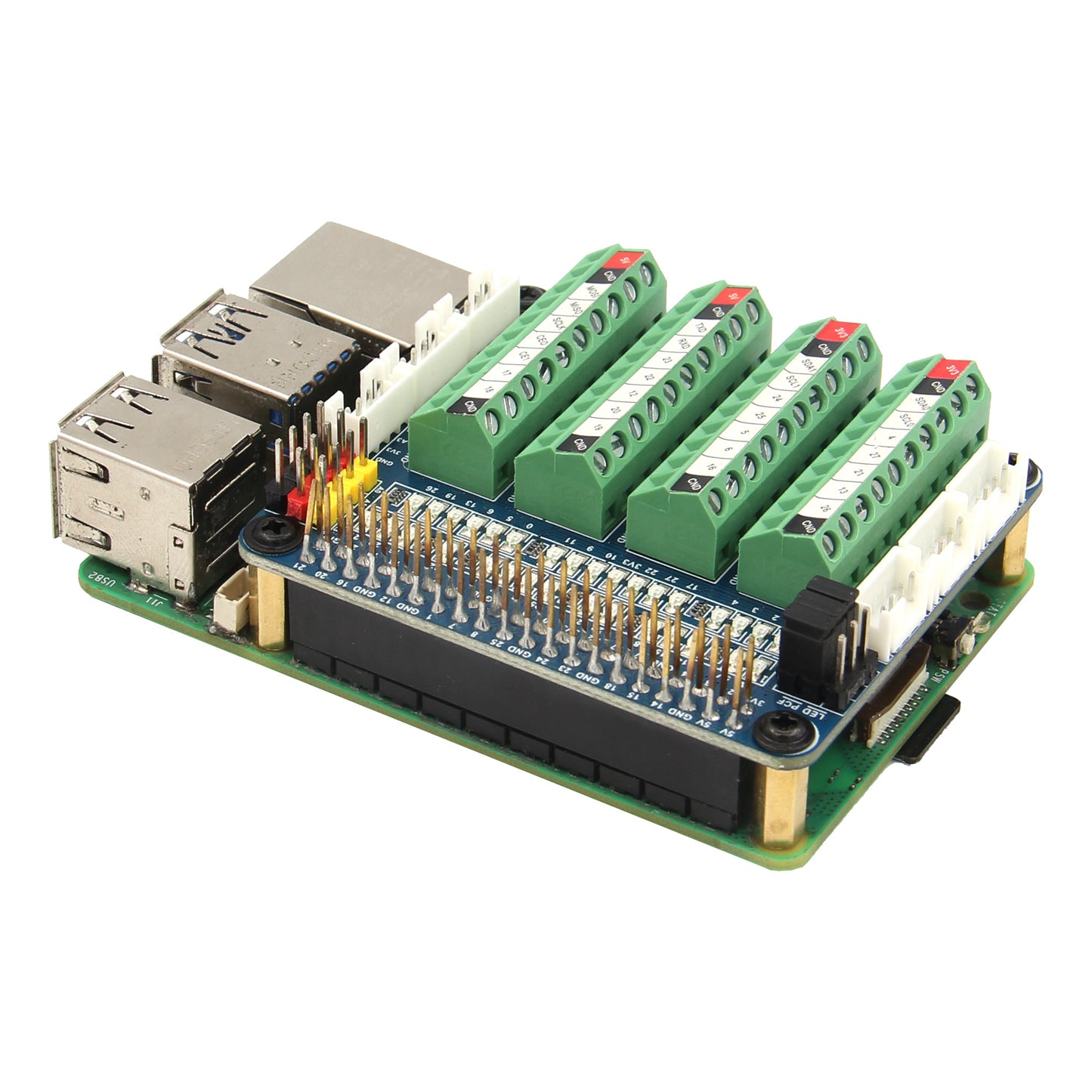 Raspberry Pi GPIO Test Terminal Block Breakout HAT Board G470