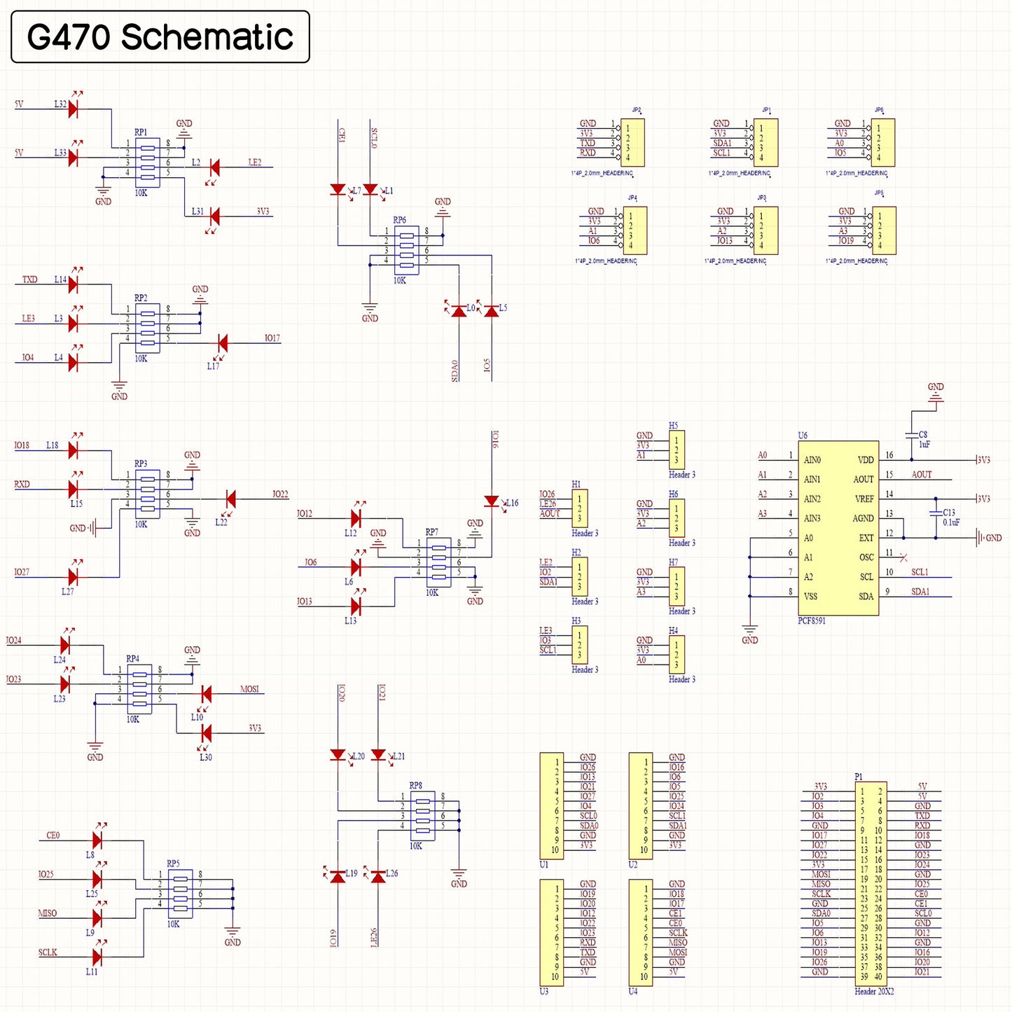 Raspberry Pi GPIO Test Terminal Block Breakout HAT Board G470