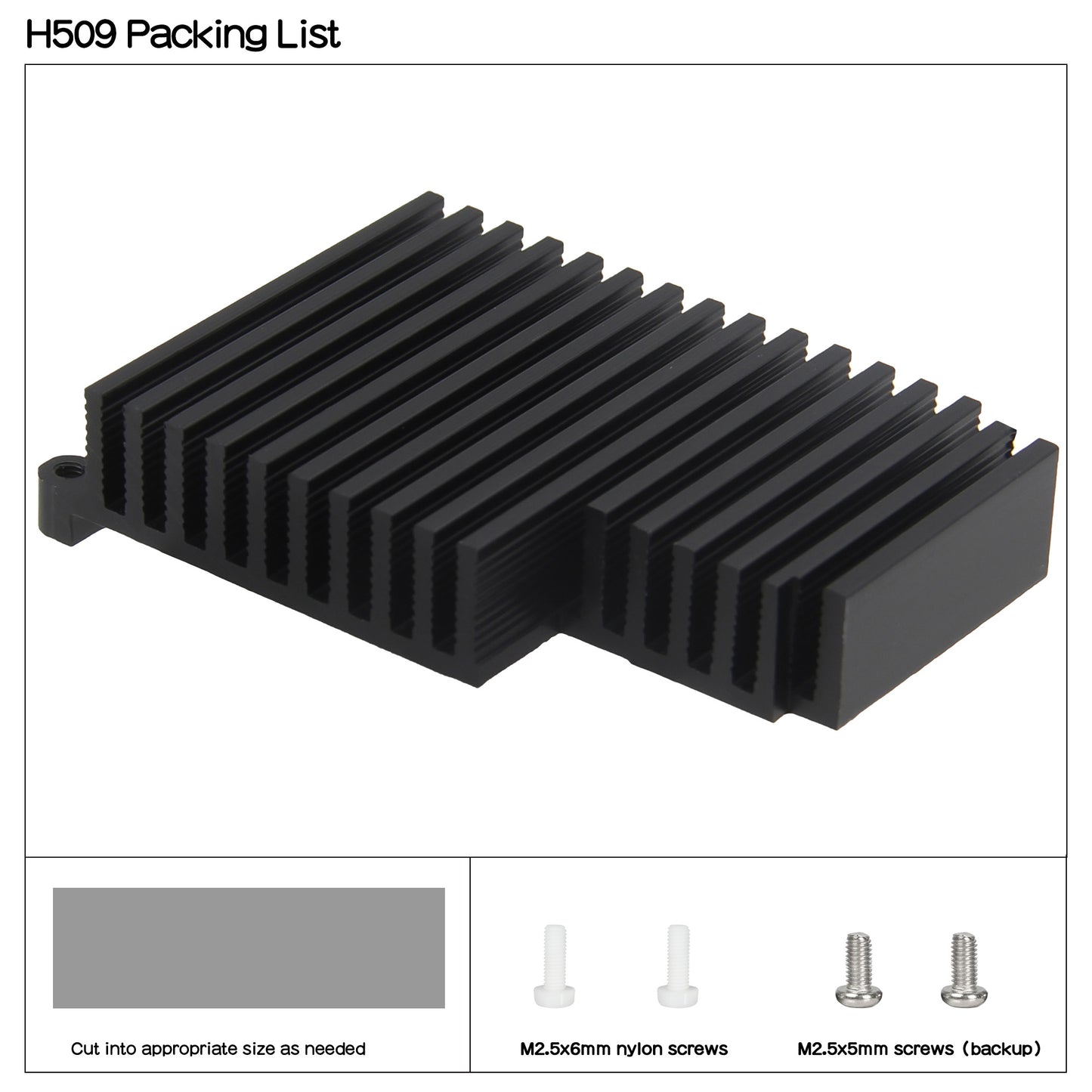 Raspberry Pi 5 Passive Cooler (H509)
