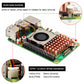 Raspberry Pi 5 Active Cooler (H510), Heavy-Duty Brass Heatsink
