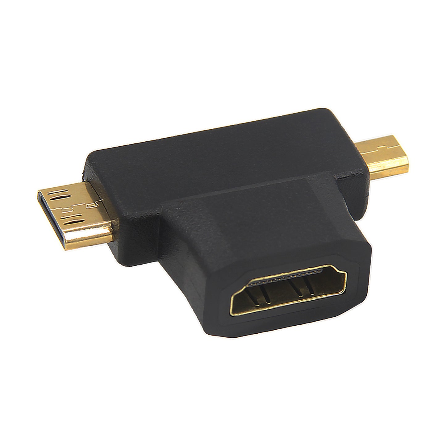 2-in-1 HDMI Female to Mini/Micro Male HDMI Converter (up to 1080P@60HZ)