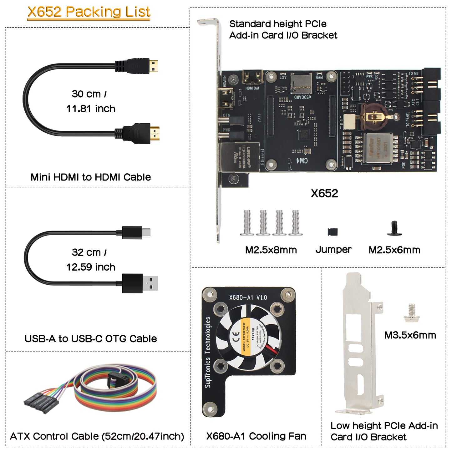 Geekworm X652 V1.0 Open Source KVM Over IP Kit PCIe Version NVMe SSD Supported for Raspberry Pi CM4