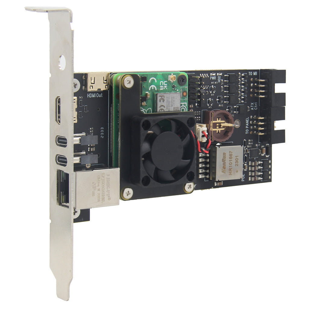 Geekworm X652 Open Source KVM Over IP Kit PCIe Version NVMe SSD&PoE Power Supported for Raspberry Pi Compute Module 4