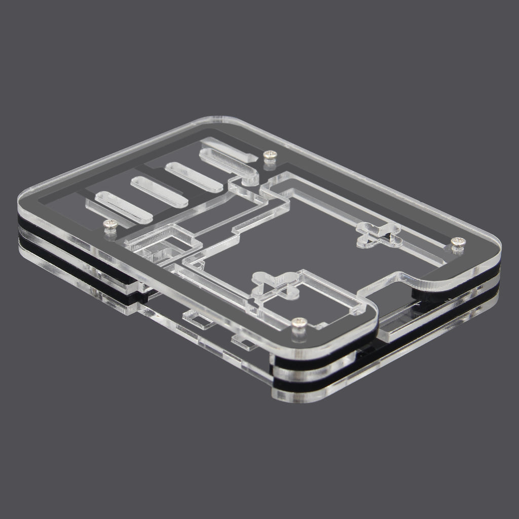 Transparent and Black Acrylic Case for Raspberry Pi 5, Supports installing Official  Active Cooler - HiTechChain